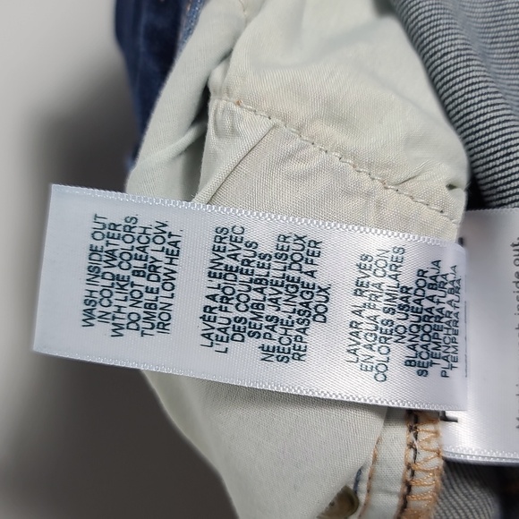 FRAME Le Skinny De Jean Blue Skinny Jeans with Distressed Raw Hem Size 28 - Picture 5 of 16